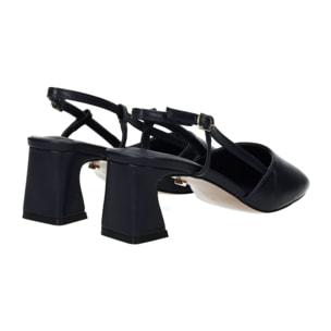 Décolleté sling back Donna Tata Italia Blu