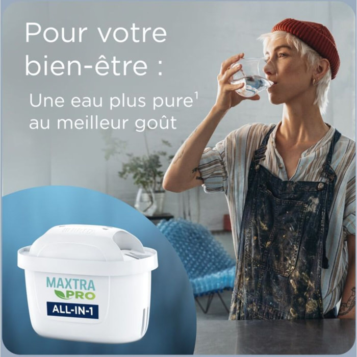 Carafe filtrante BRITA Essential bleu minéral