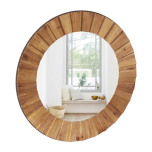 Espejo Paméla madera Ø83x3,5
