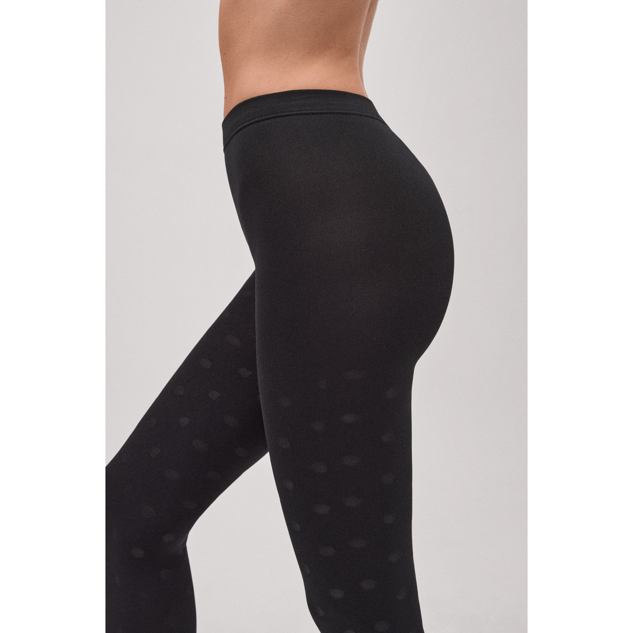 Collant termico con stampa a pois 140 denari