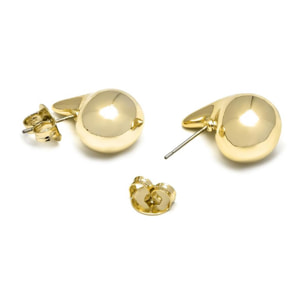 Pendientes Lux by Lux acabadoss en oro amarillo de 18k