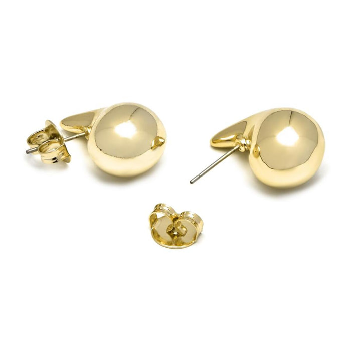 Pendientes Lux by Lux acabadoss en oro amarillo de 18k