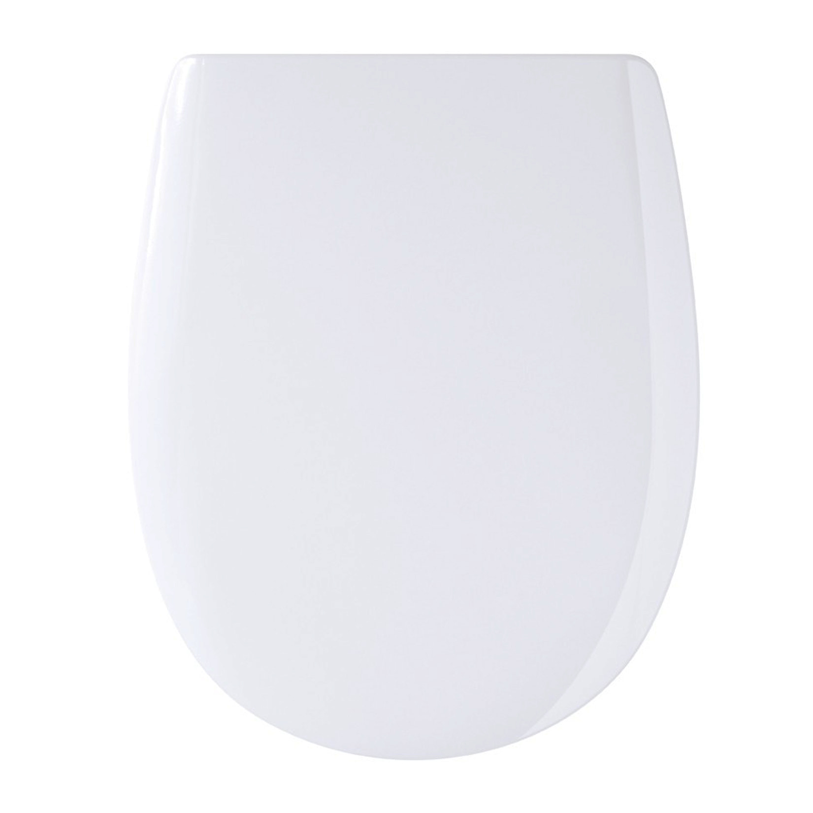 Abattant easy clip avec descente manuelle uni - Blanc