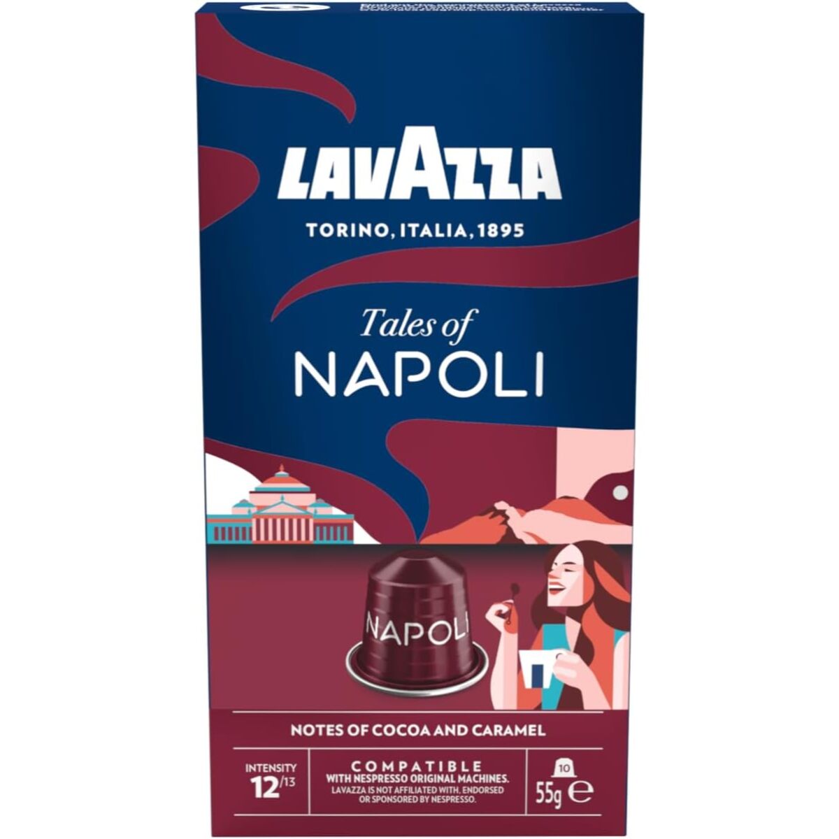 Tales Of Napoli x10.  Capsules compatibles Nespresso en aluminium