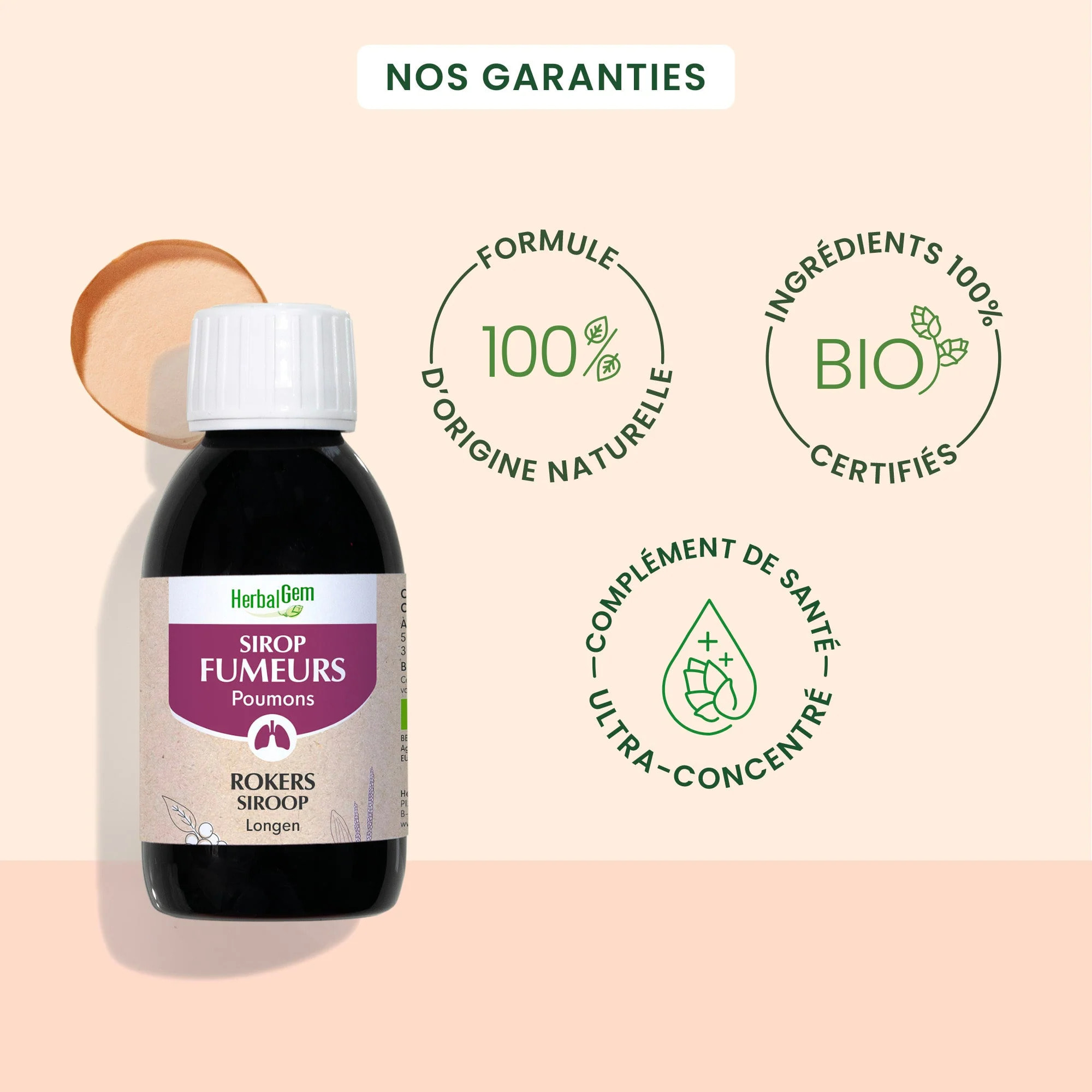 Herbalgem- Sirop Fumeurs - Bio - 250 ml