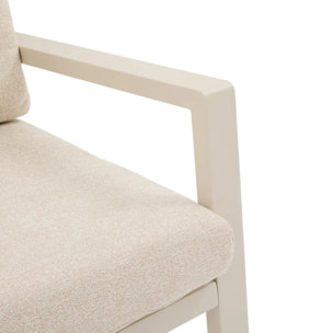 Canapé de jardin Luzane 2 places argile