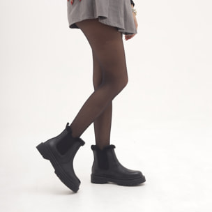 STIVALETTO CHELSEA BASSO FUR NERO