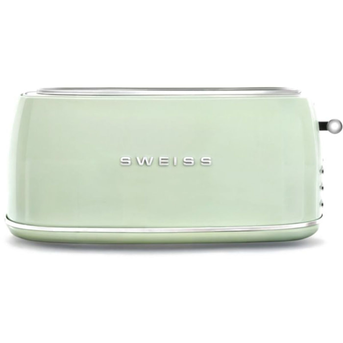 Grille-pain SWEISS + bouilloire vintage vert pack GRVKTL7