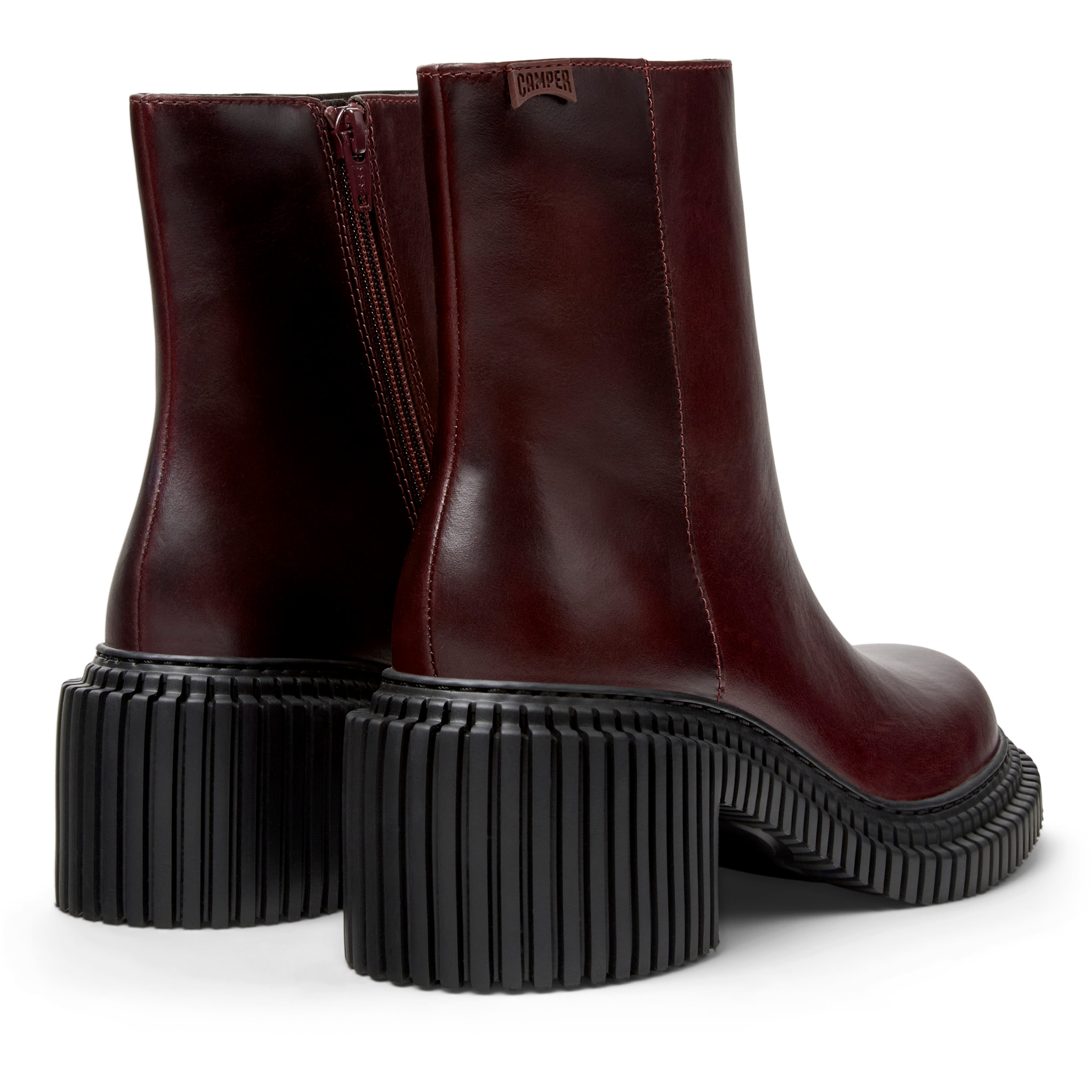 Botines - CAMPER Pix London - Burdeos - Cuero liso
