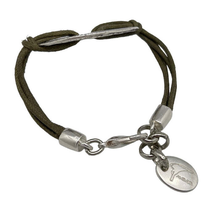 Pulsera Etnia plata-kaki