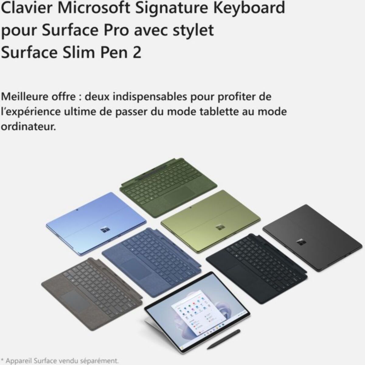 Clavier MICROSOFT Signature - Forest avec stylet