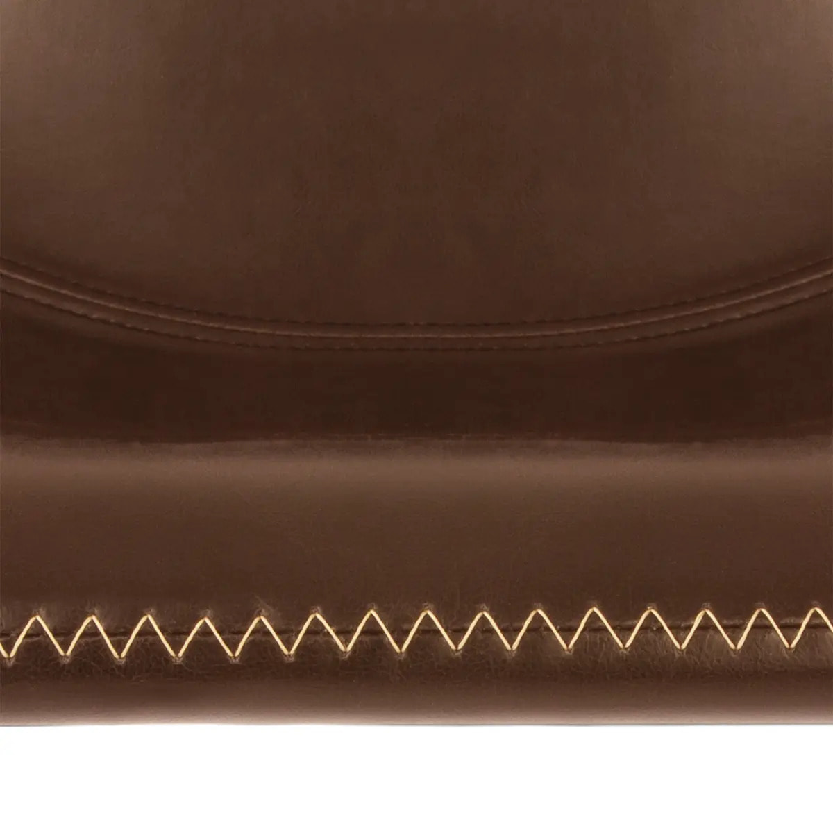 Lot de 2 chaises de bar "Lois" effet cuir marron cognac