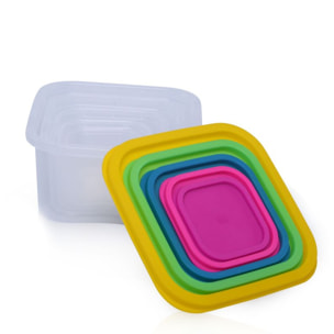 Ensemble de boites de conservations alimentaires 5 pièces Herzberg HGSFS5N1