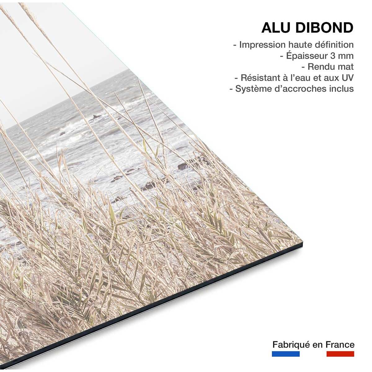 Tableau épis au bord de l'eau Tableau alu Dibond