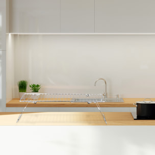 organizador de cocina en recubrimiento de polvo gris 37x22,5x13,5cm