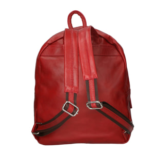 Zaino da donna in vera pelle - Modello Cloe - Artigianale - 30.0 x 39.0 x 14.0 cm