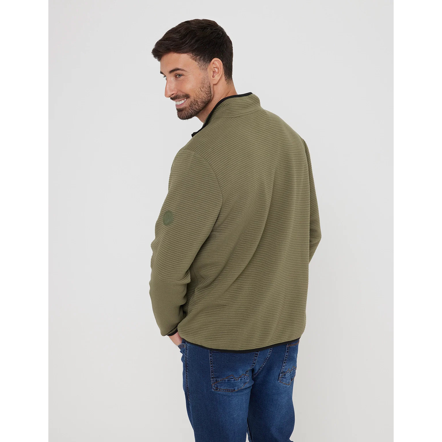 Chaqueta Cremallera Caqui - Tigio