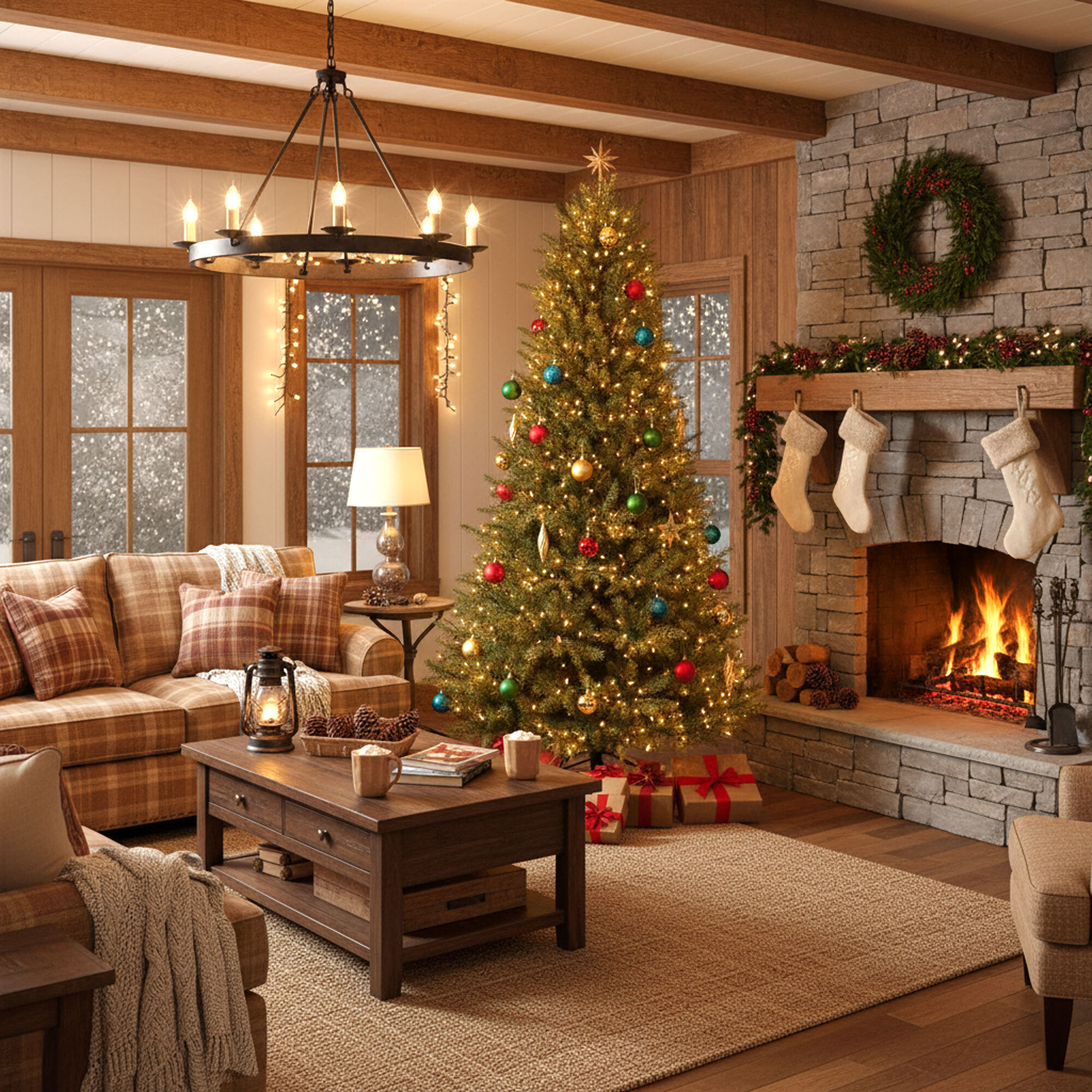 Rothschild - Albero di Natale Tradizionale in PE Ø130x180H cm, 813 Punte