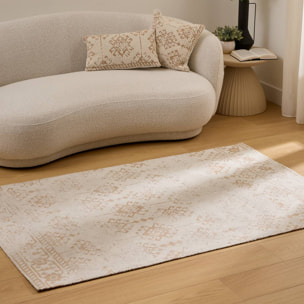 Tapis bouclette Ozel beige lin 170x120cm
