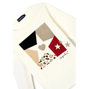 Camiseta Niña Manga Larga Estampado Estrella