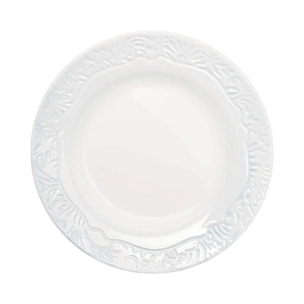 6 assiettes à dessert blanches 19 cm Danbury - Luminarc