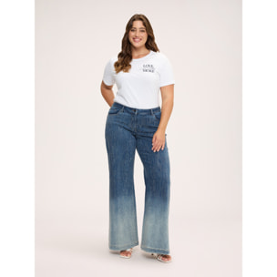 Fiorella Rubino - T-shirt in cotone con scritta - Bianco