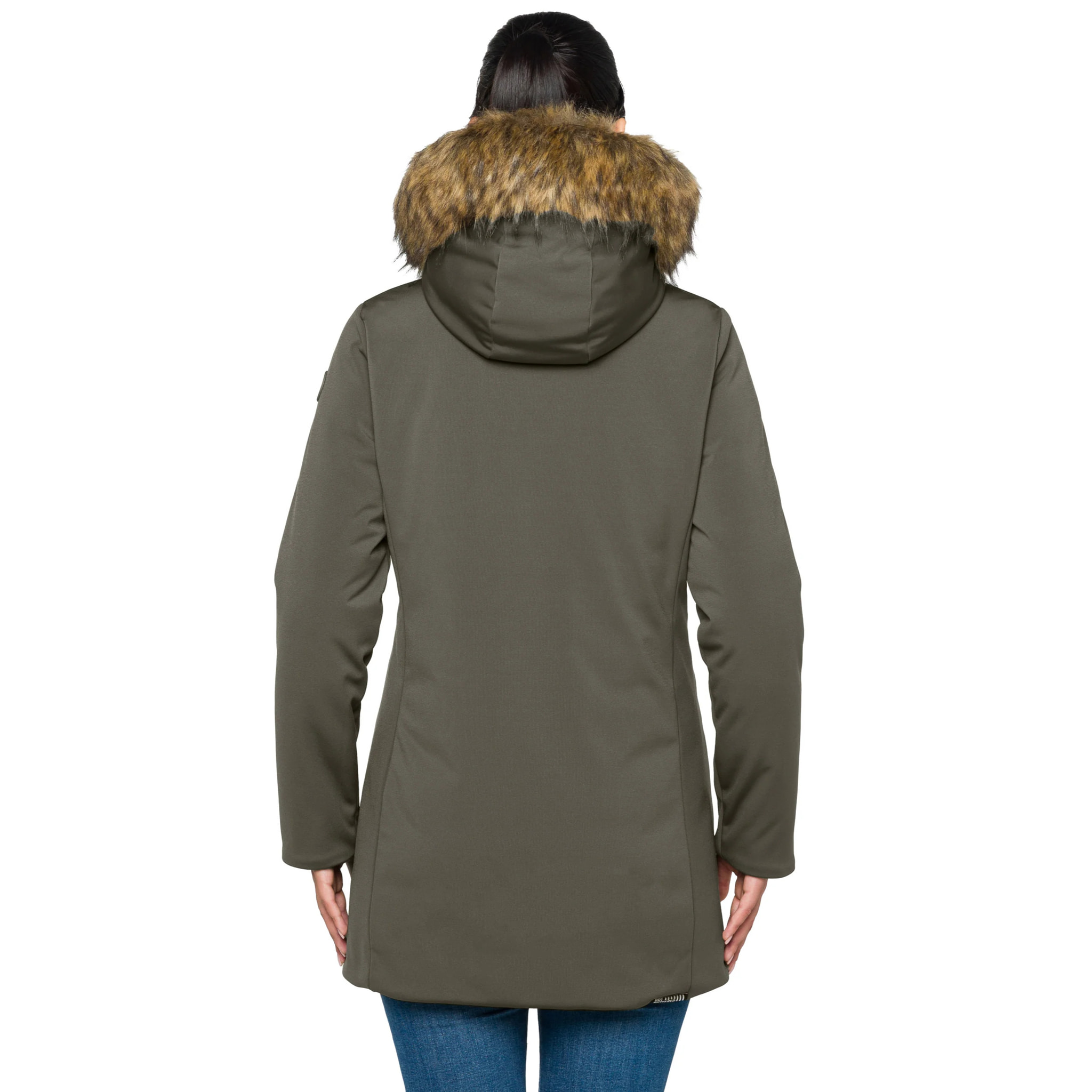 Parka DAHLIA acolchada impermeable verde