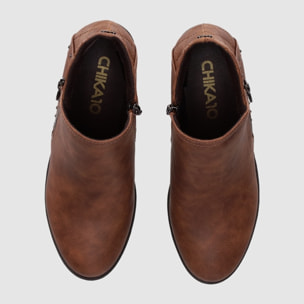 Botines - Cuero/Lg.Brown - Tacón: 7 cm