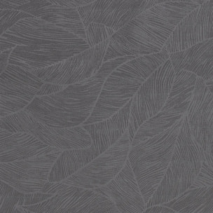 Rideau occultant "Feuilles" - gris foncé - 140x260 cm