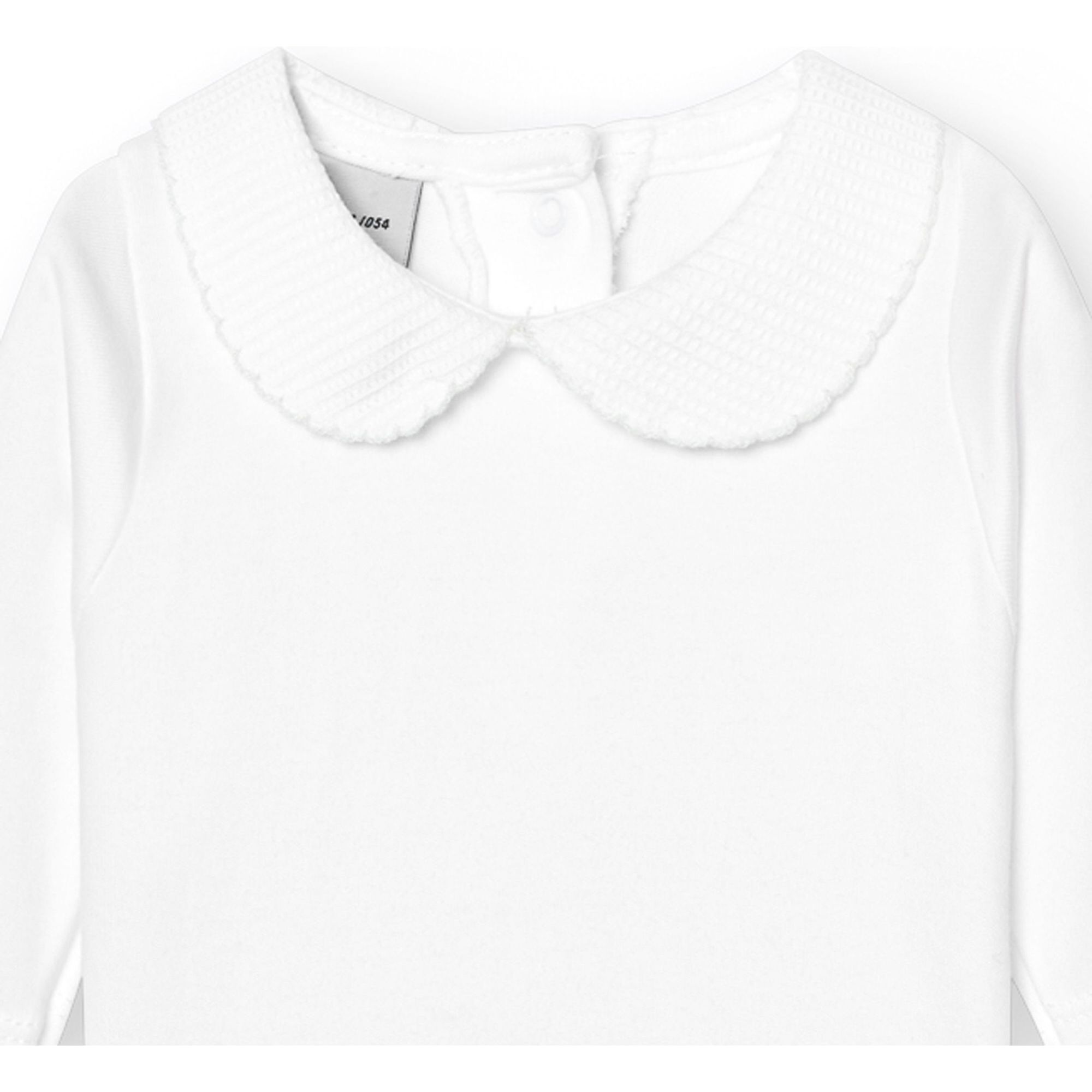 Body bebé manga larga cuello polo piqué