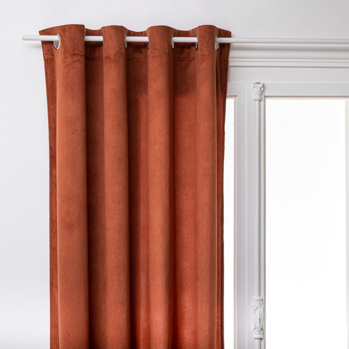 Rideau "Lilou" rose terracotta 140x260cm