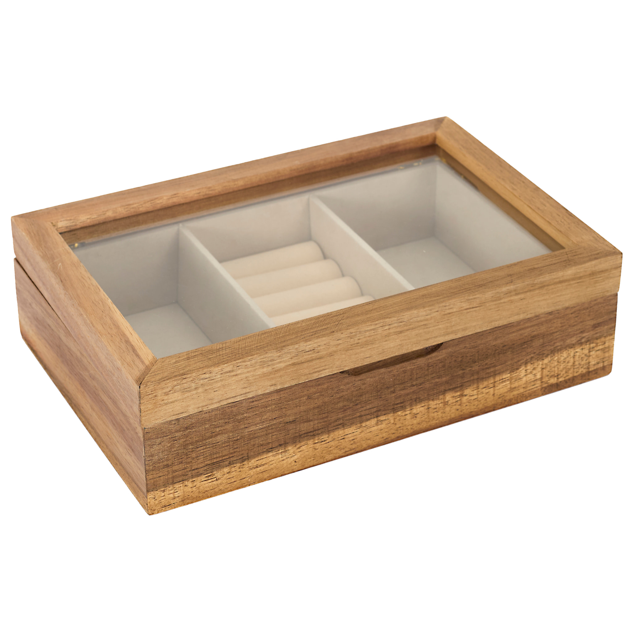 Boite A Bijoux Verre Et Bois