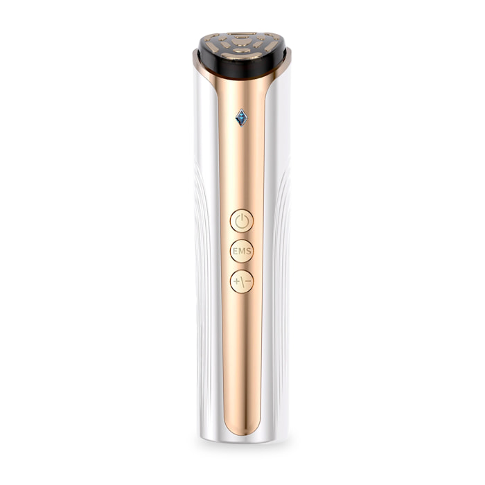 Instrumento de belleza Little Diamond. Con terapia caliente, EMS, RF y 2 modos de luminoterapia.