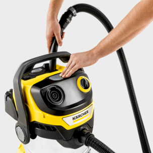 Aspirateur eau et poussière Karcher WD 5 S V-25/5/22 - Puissance 1100W- Cuve inox 25L- Flexible 5m- Nettoyage du filtre