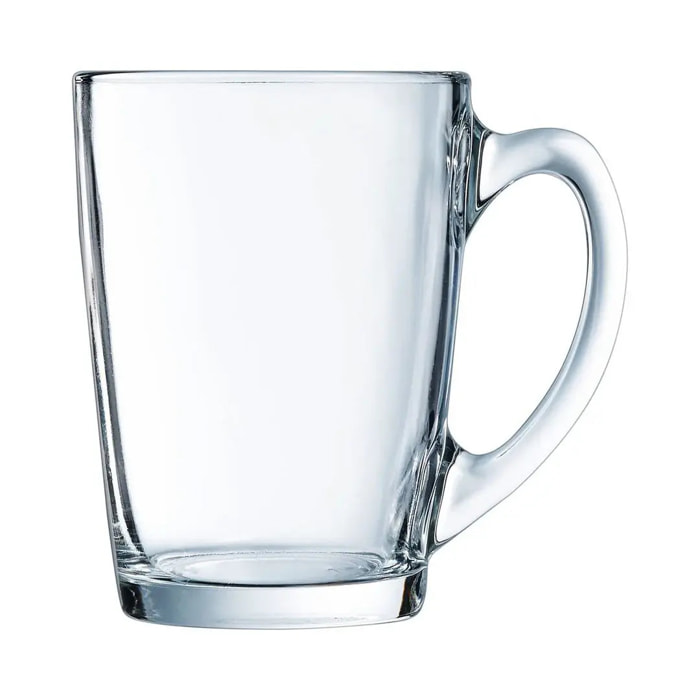 6 mugs de vidrio transparentes 32 cl New Morning - Luminarc