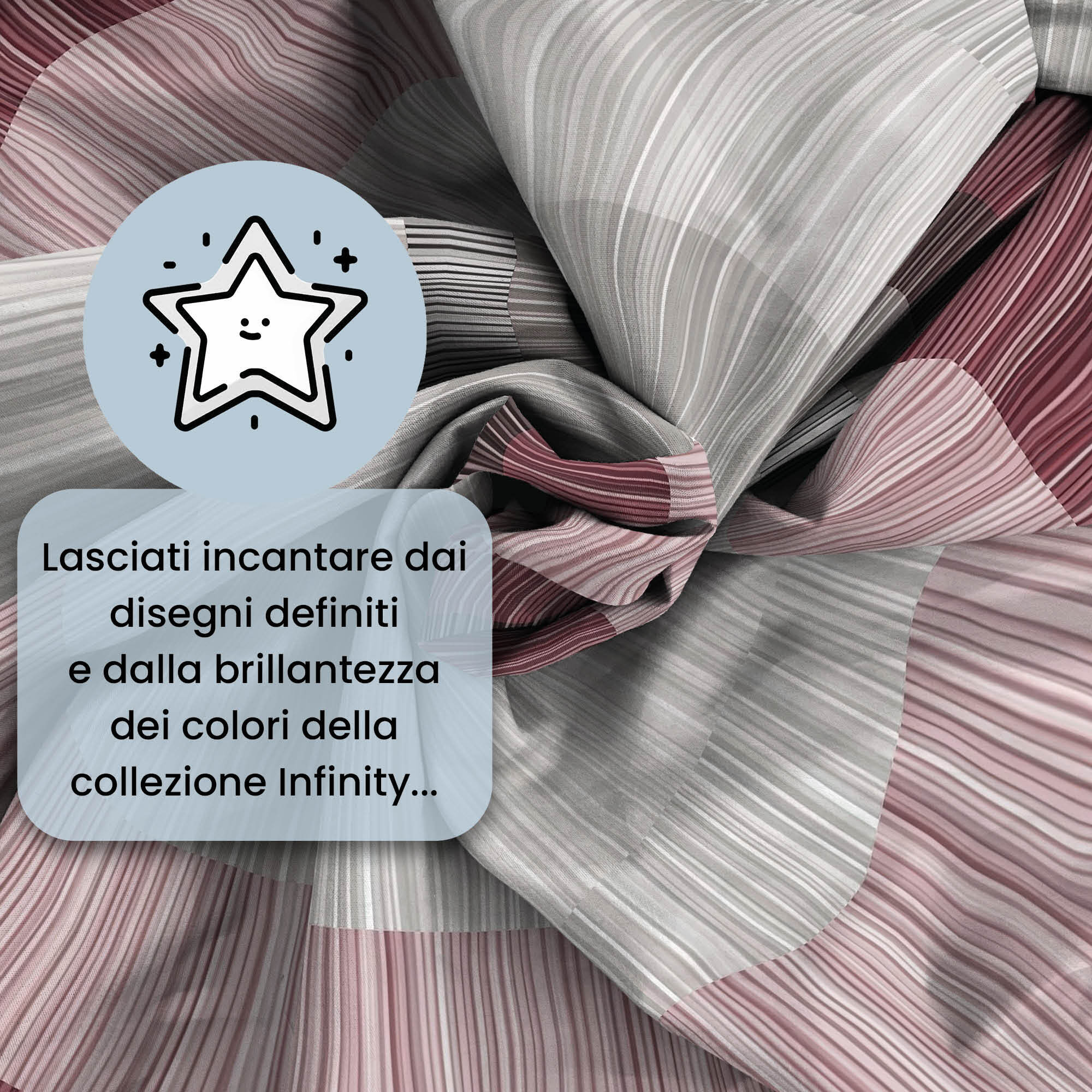 PARURE COPRIPIUMINO INFINITY - 100% Microfibra