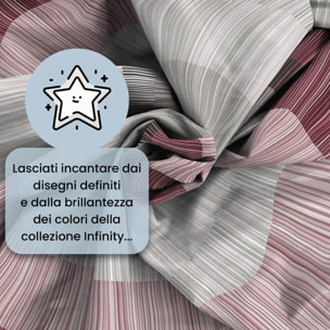 PARURE COPRIPIUMINO INFINITY - 100% Microfibra
