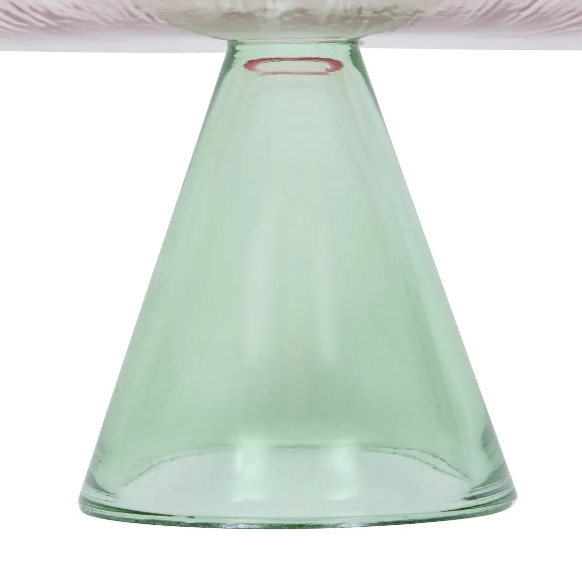 Présentoir Fleur de rose D28cm rose et vert