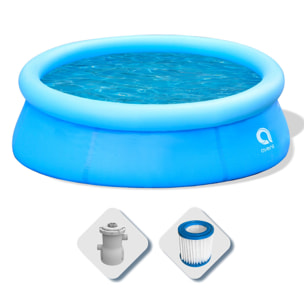 Piscina Fuoriterra Rotonda Gonfiabile Prompt Set Avenli Cm 360x76 Autoportante con Pompa Filtro da 1136L/h