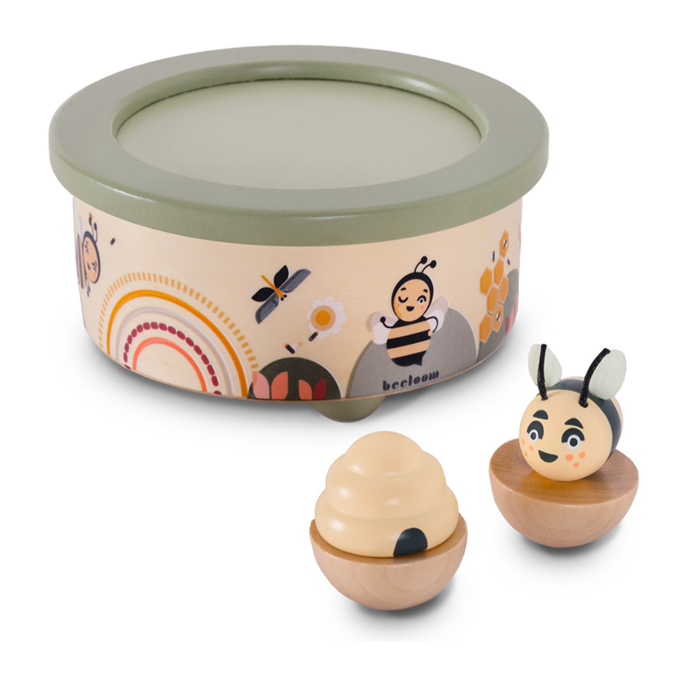 Caja musical de madera MELOBEES para niños