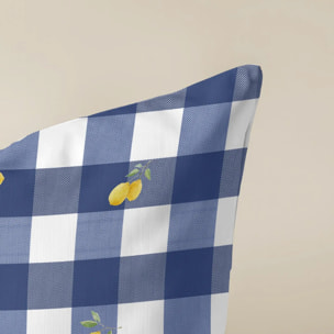 Housse de coussin Vito - 100% coton - Bleu - 50x50 cm