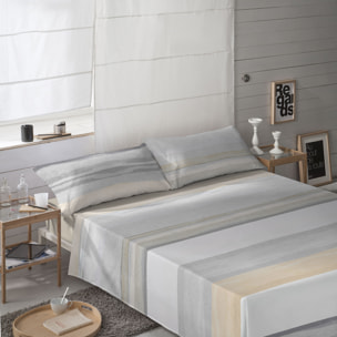 Naturals - Juego de Sábanas - Incluye 1 o 2 Fundas de Almohada + 1 Sábana Bajera - Franela - 100% Algodón - Nube