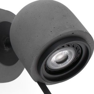 STONE 3L Lampada da parete grigio pietra