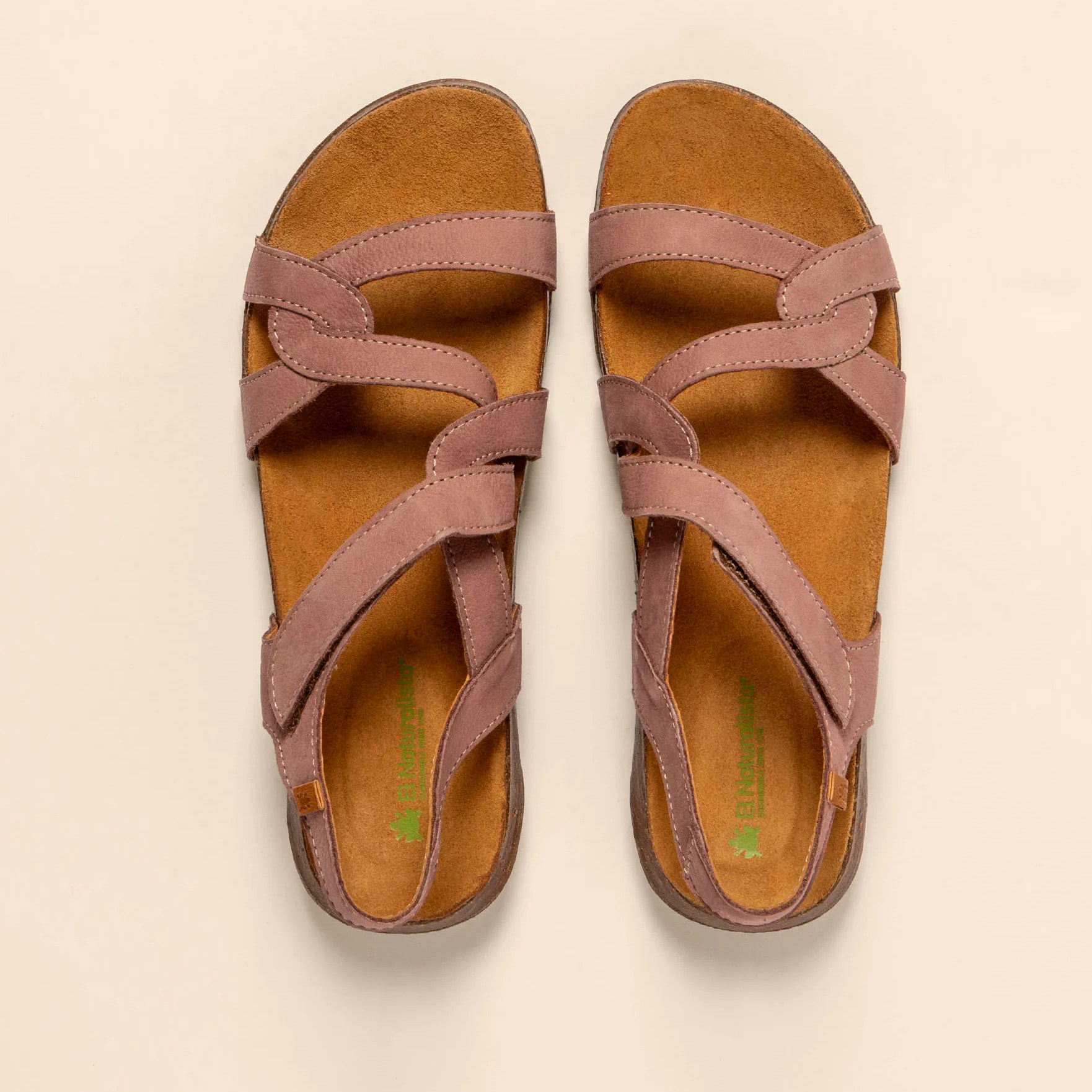 Sandalias N5079 NOBUCK LAVADO MALVA / WAKATAUA color Malva