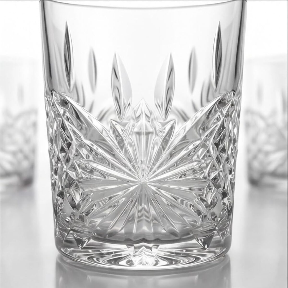 Set 6 bicchieri per acqua in vetro, 31 cl, design moderno ed elegante, bicchieri resistenti per acqua bibite e cocktail, vetro certificato per alimenti senza BPA e piombo, lavabili in lavastoviglie, uso quotidiano e occasioni speciali
