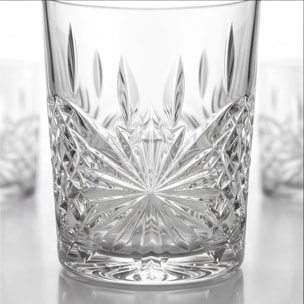 Set 6 bicchieri per acqua in vetro, 31 cl, design moderno ed elegante, bicchieri resistenti per acqua bibite e cocktail, vetro certificato per alimenti senza BPA e piombo, lavabili in lavastoviglie, uso quotidiano e occasioni speciali
