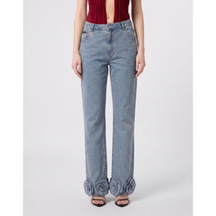 PHILIPP PLEIN Vaqueros de corte recto ROSES