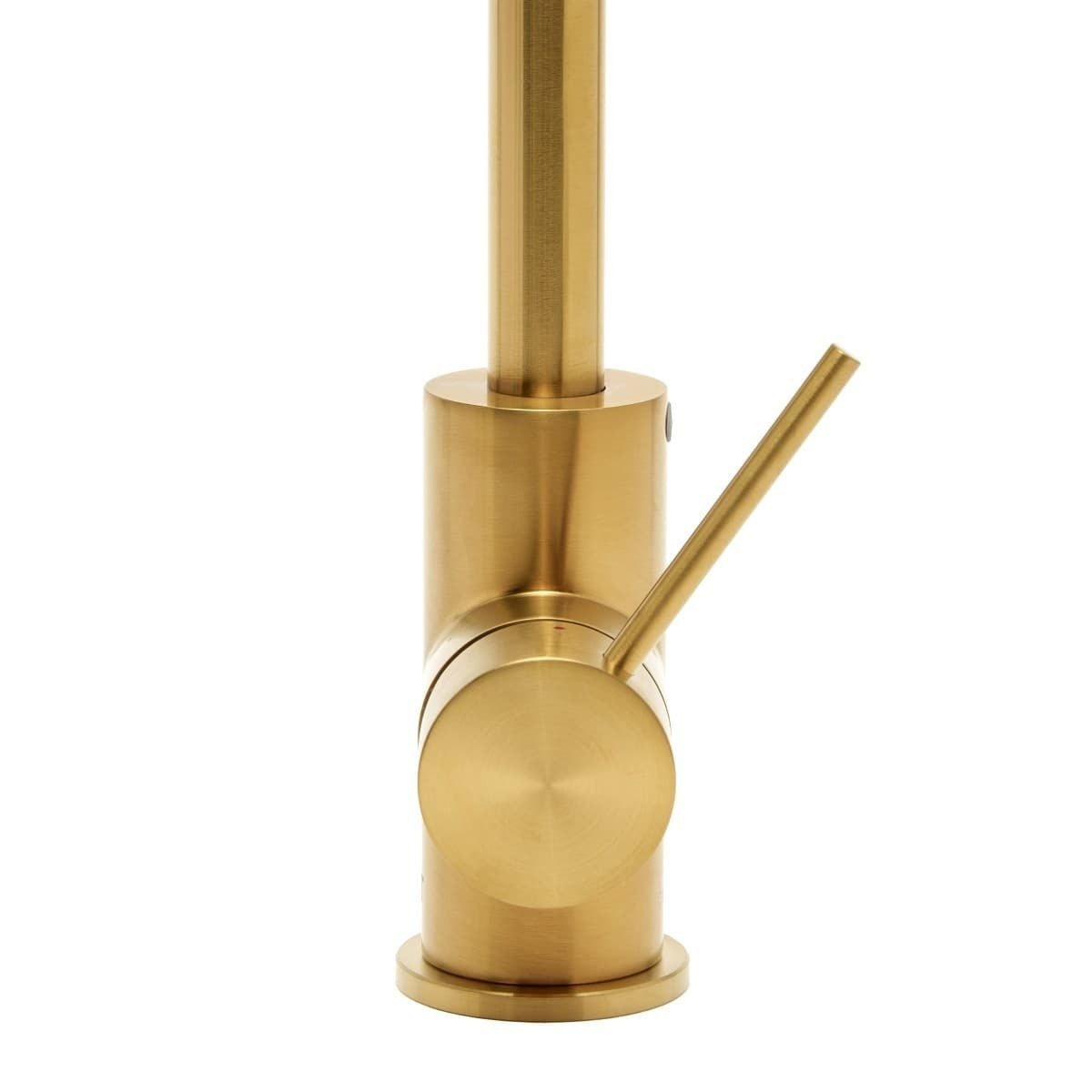 Aurum mitigeur évier à levier sur pied 36,3 cm avec bras pivotant, or brossé (SATBAUR280BG)