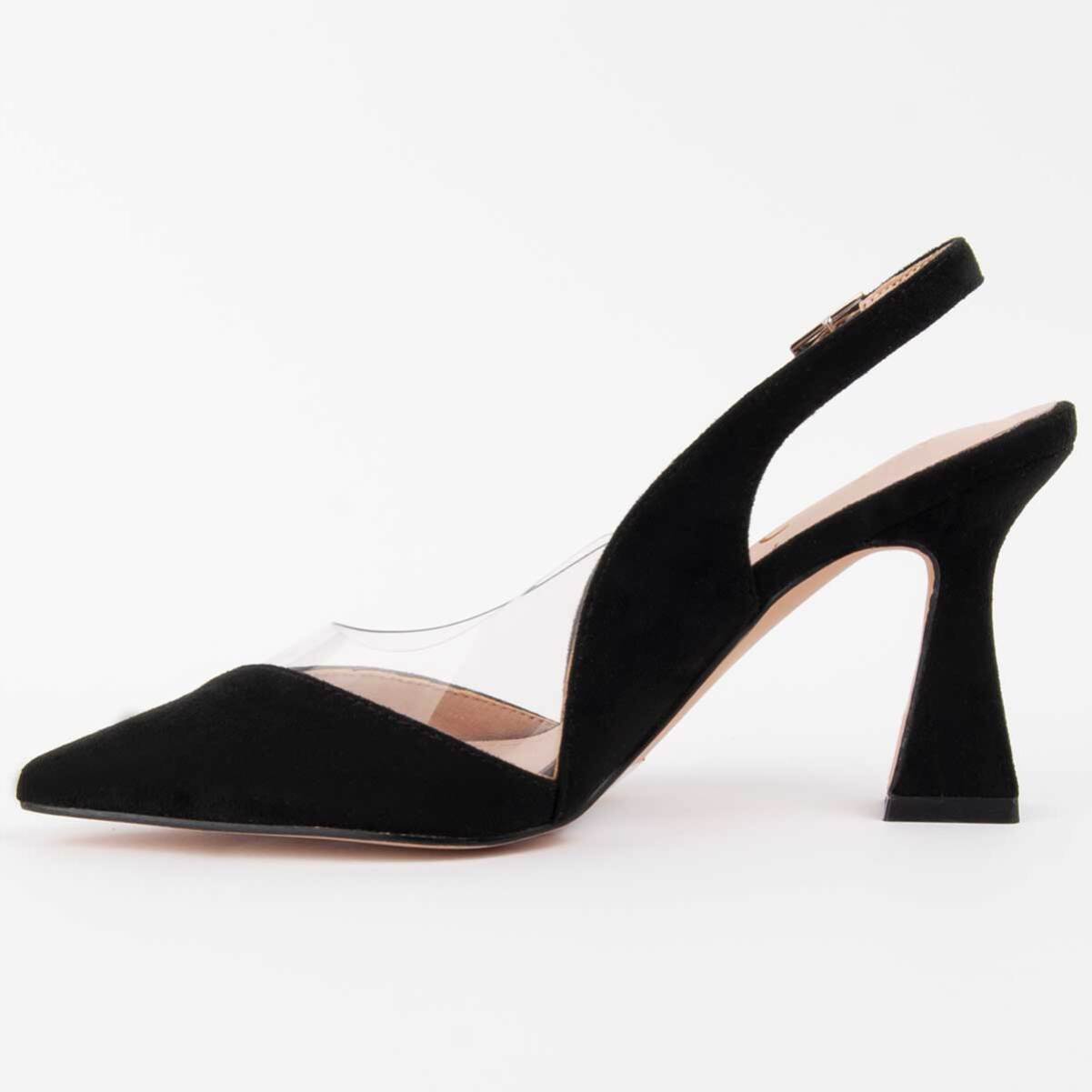 Zapato De Tacón - Negro - Altura: 8 Cm