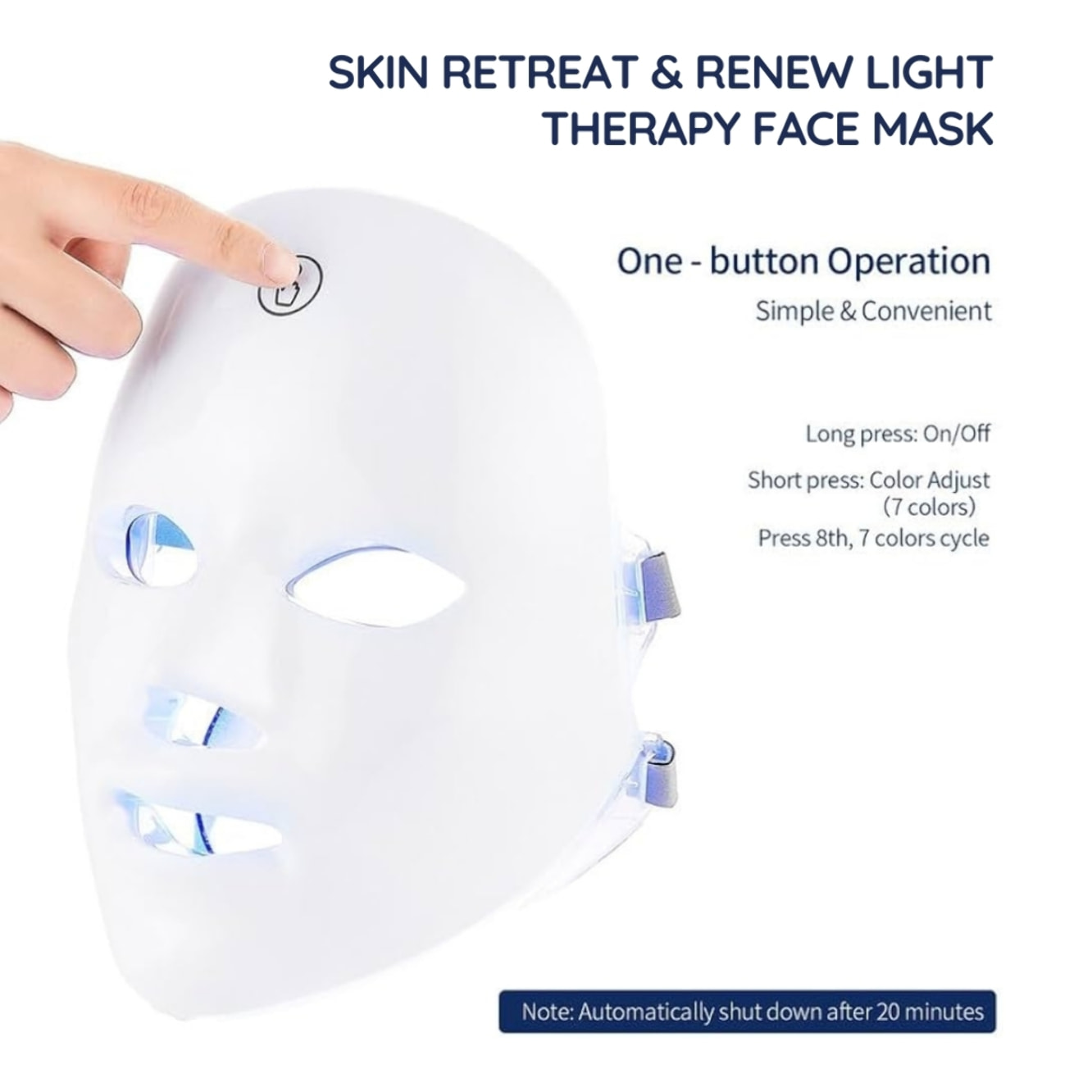 Mascarilla facial de fototerapia Skin Retreat & Renew